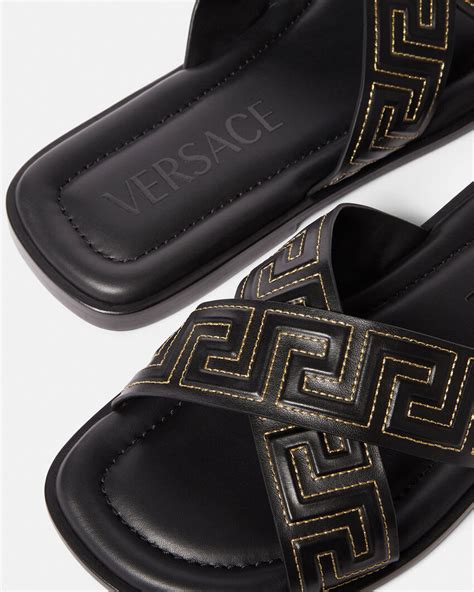 versace greca sandals